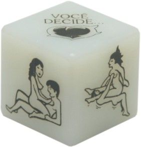 Dado Posições Hétero Glow (Brilha no escuro) - 1 unidade