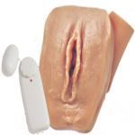 Vagina Realística NEGRA com vibrador