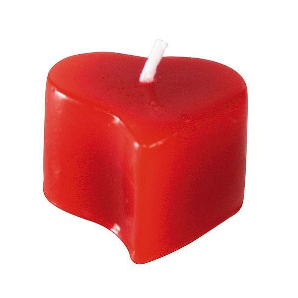 Vela no formato de Coração com Aroma Dama da Noite